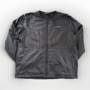 Columbia Men's Fleece Lined Windbreaker Jacket M‎ Black